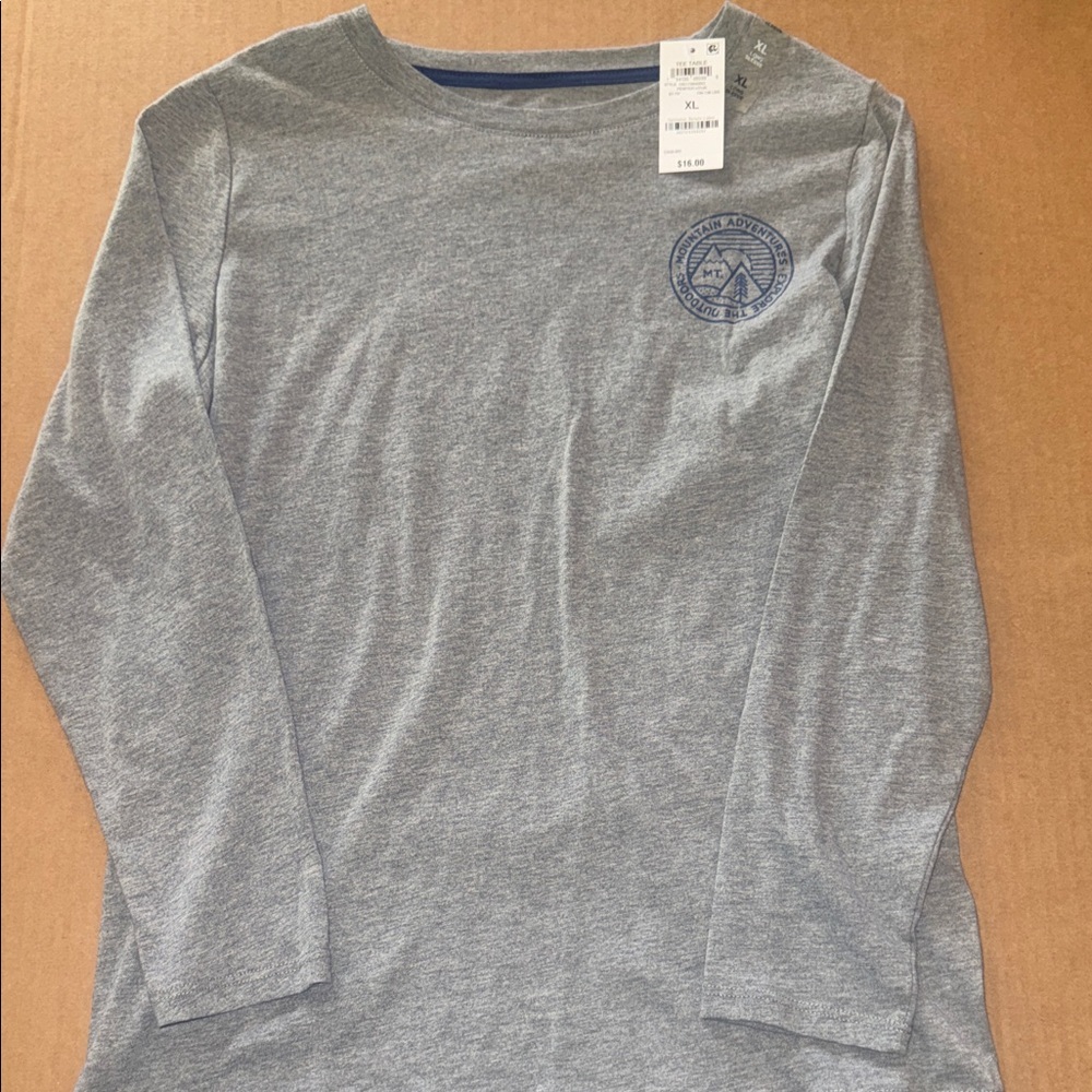 NWT Boys Epic Threads long sleeve tee shirt “ Mountain Adventures “ boys XL